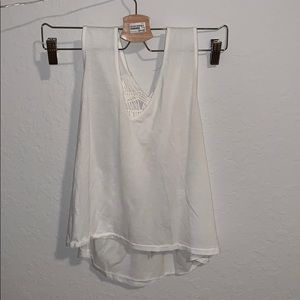 White tank with open back